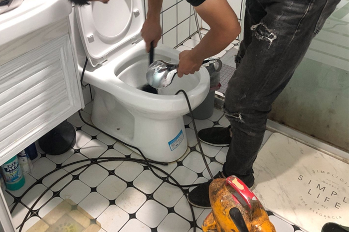 排浦镇疏通下水道